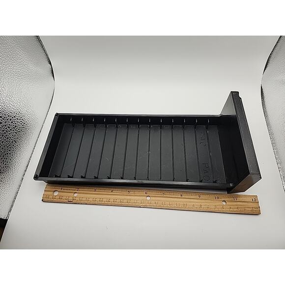 Vtg. Faux Wood Grain Audio Cassette Replacement Drawer Holds 14 Cassette Tapes - Picture 3 of 7